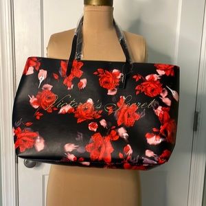 Victoria’s Secret Floral Rose Tote Carry-All Bag